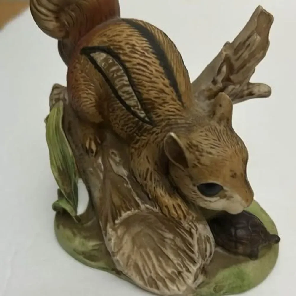 Vintage HOMCO Masterpiece Porcelain Woodland Animal Figurines - Set of 3